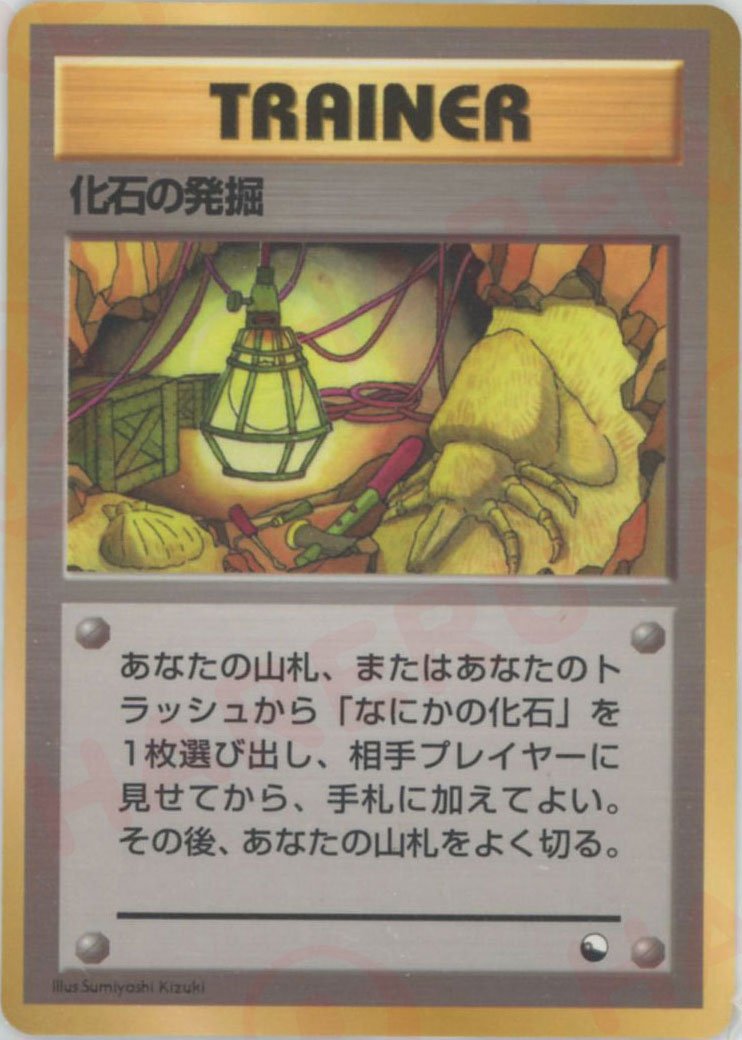 化石の発掘