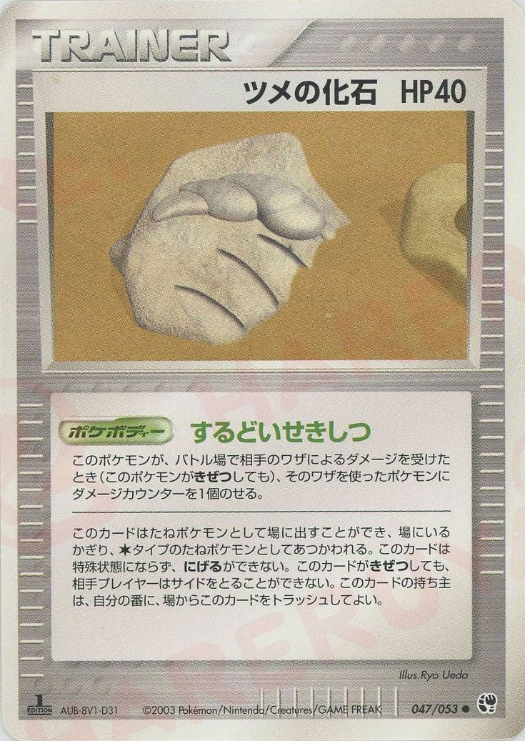 ツメの化石