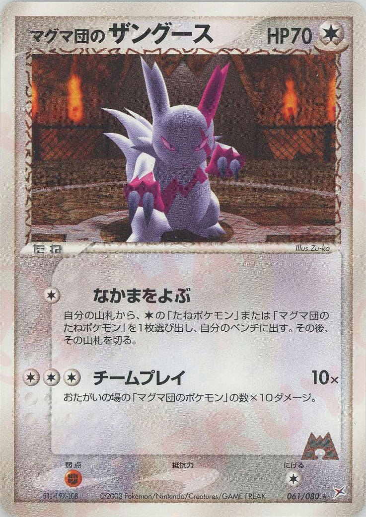 マグマ団のザングース