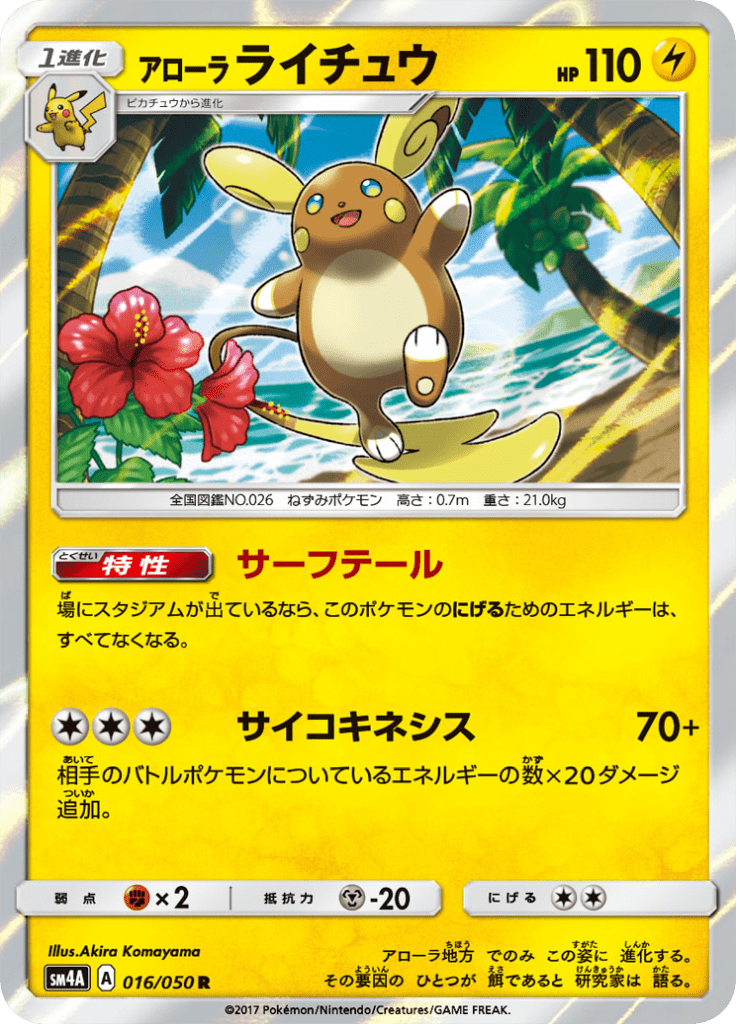 アローラライチュウ