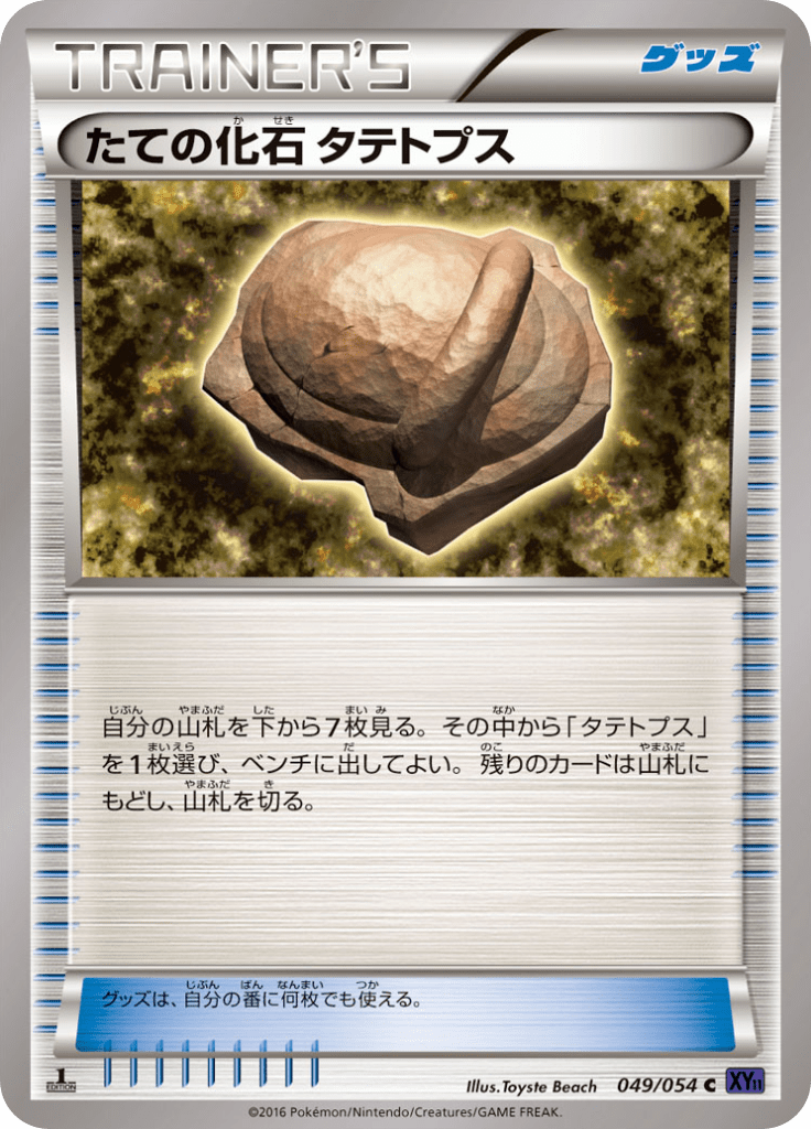 たての化石 タテトプス