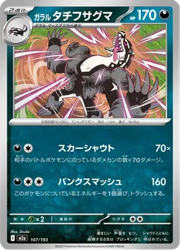 ガラル タチフサグマ